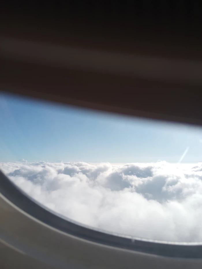 clouds from plane